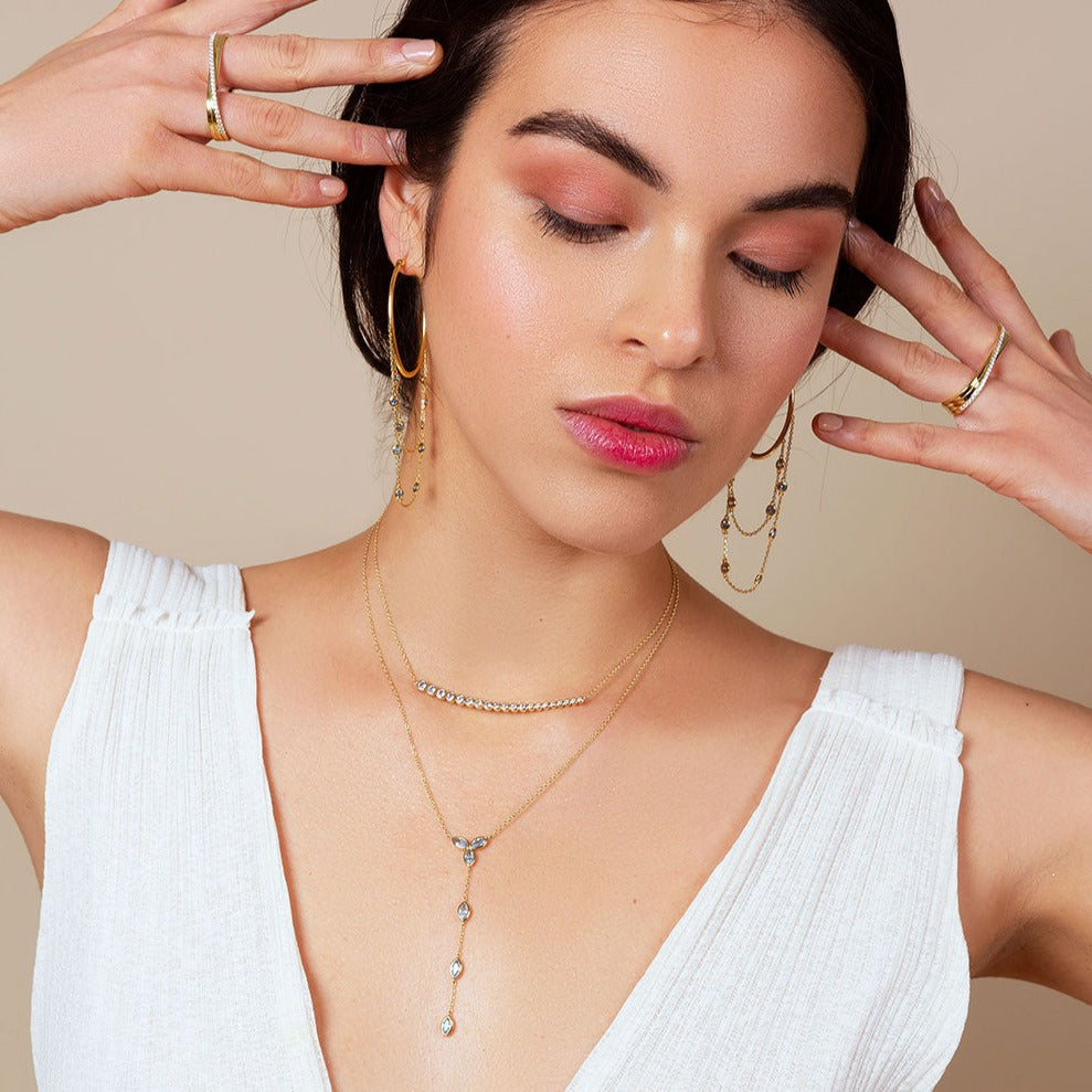 Mima earrings - gold plated