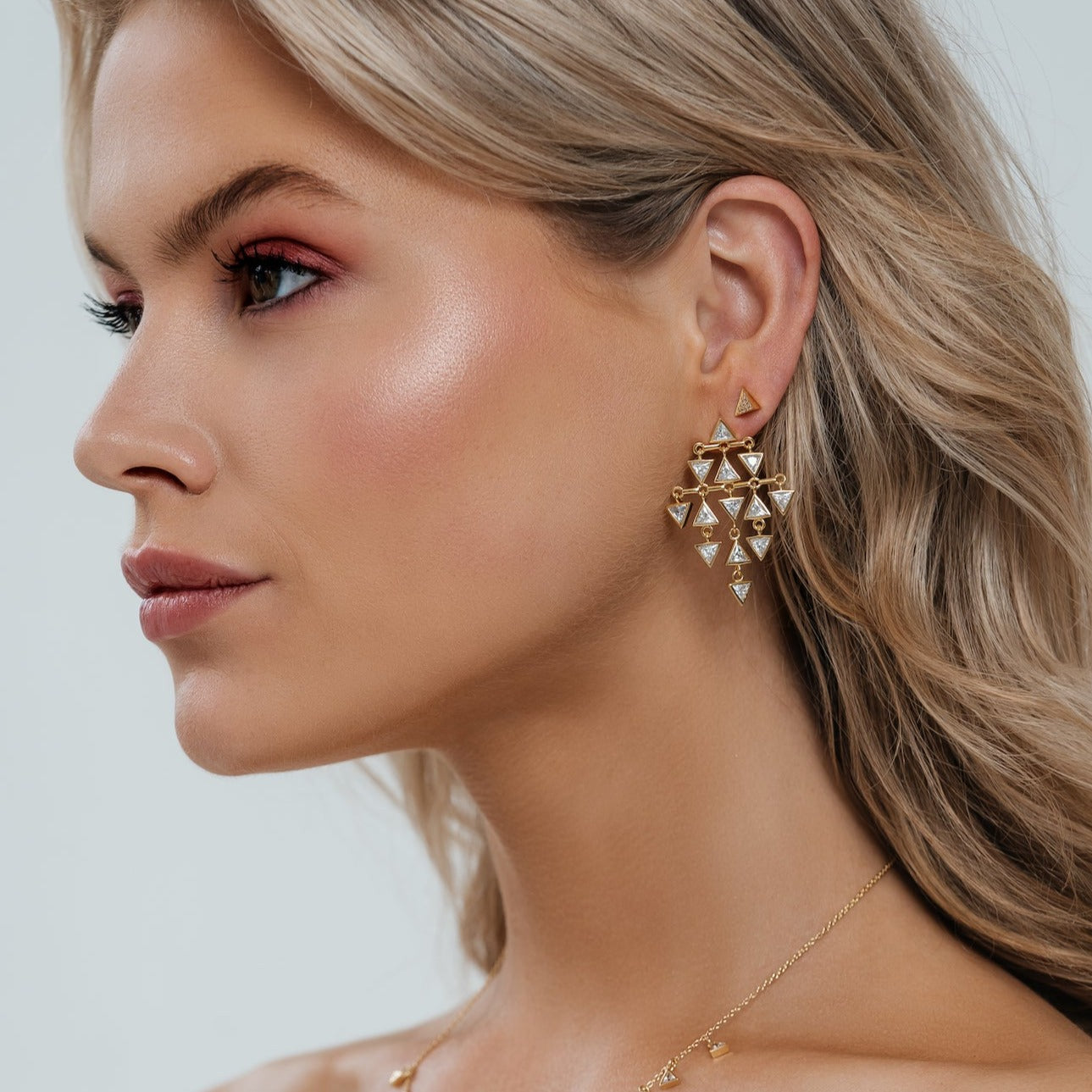 Giza earrings - gold plated