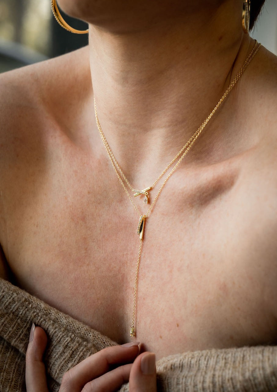 Suri necklace - gold plated