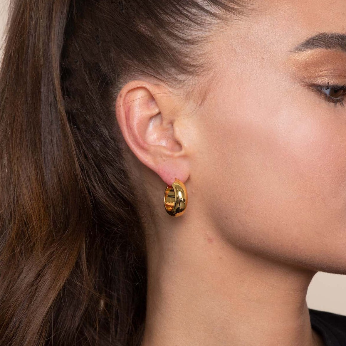 Blair chunky hoops - gold plated