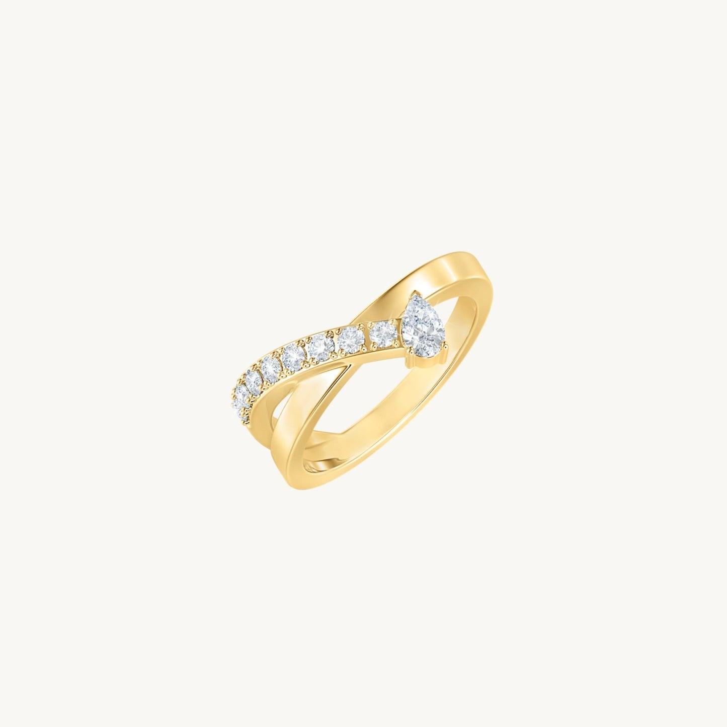 Lasya ring - gold plated