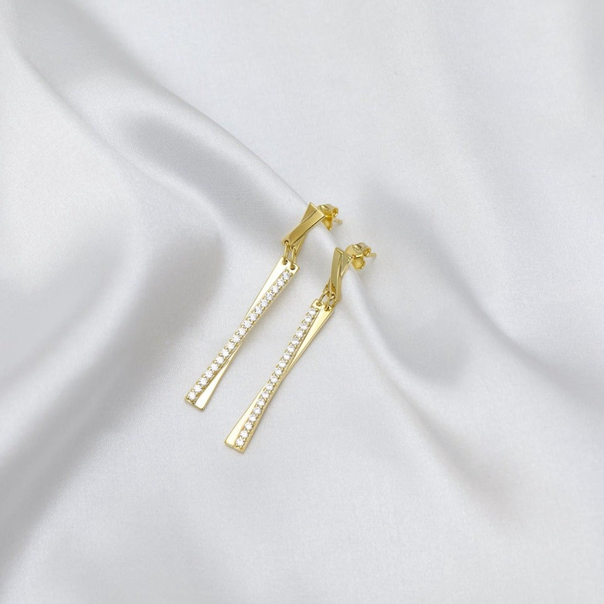 Akello Gold Bar Earrings