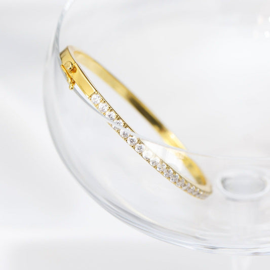 Liv pavè bracelet - gold plated