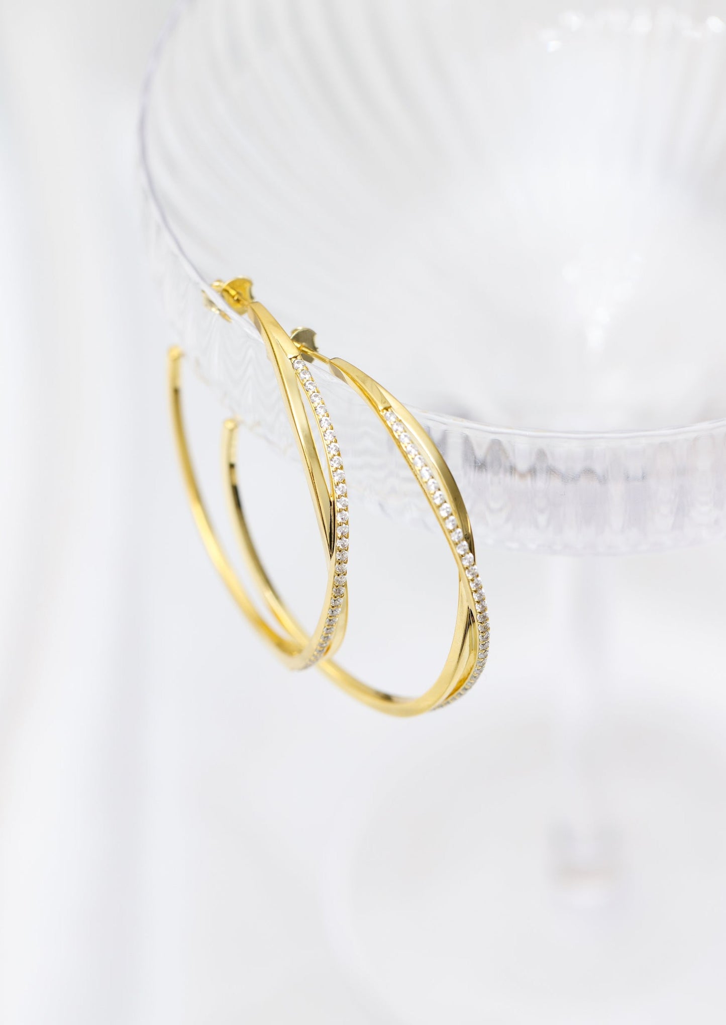 Hera loop earrings - silver