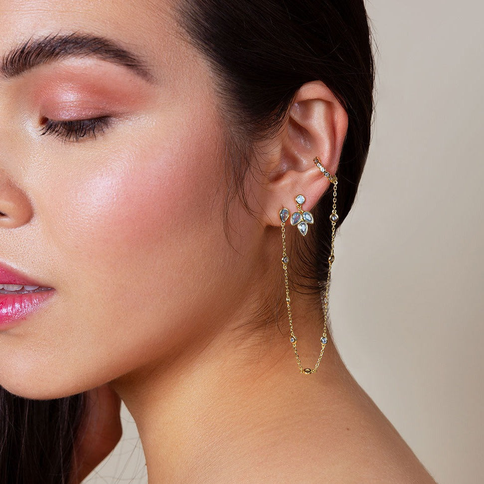 Nilar earrings - gold plated