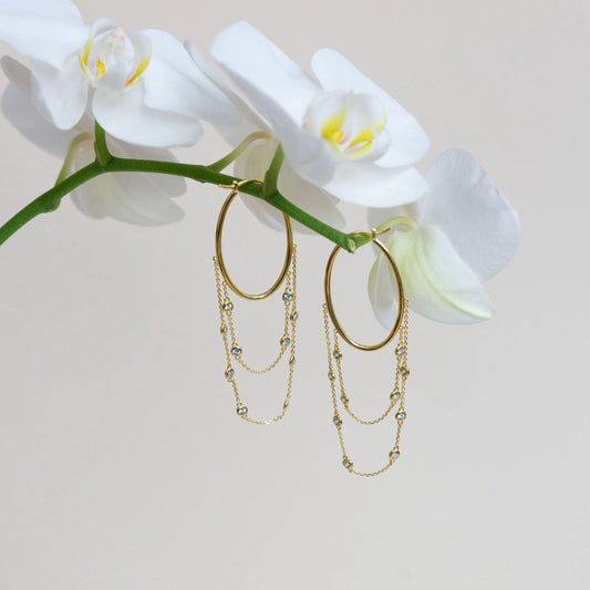 Mima earrings - gold plated