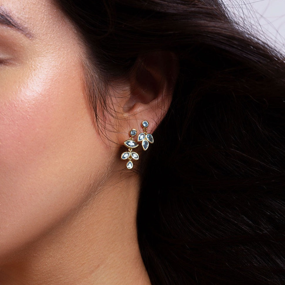 Pemala earrings - gold plated