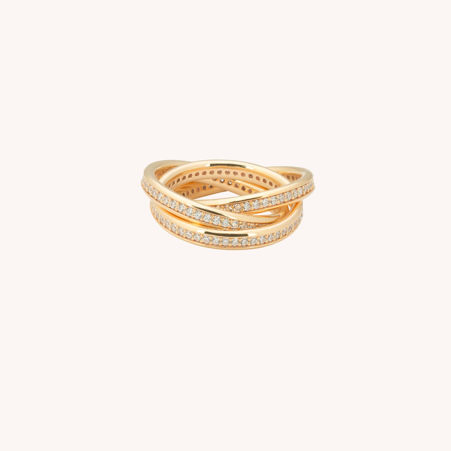 Tasha triple ring - gold plated