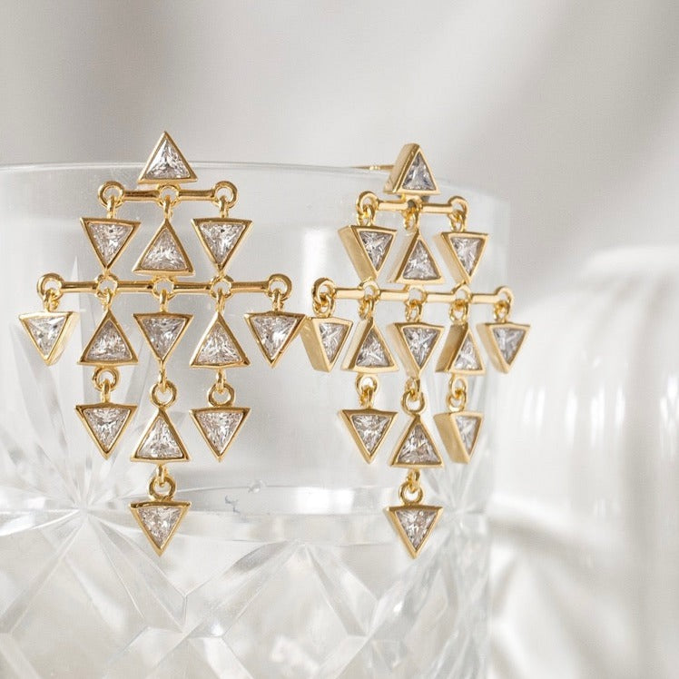 Giza earrings - gold plated