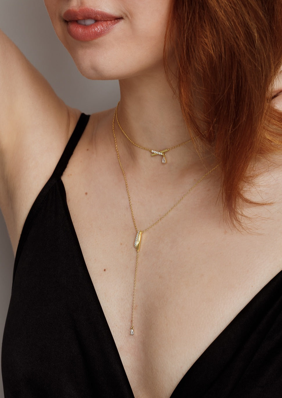 Amina necklace - gold plated