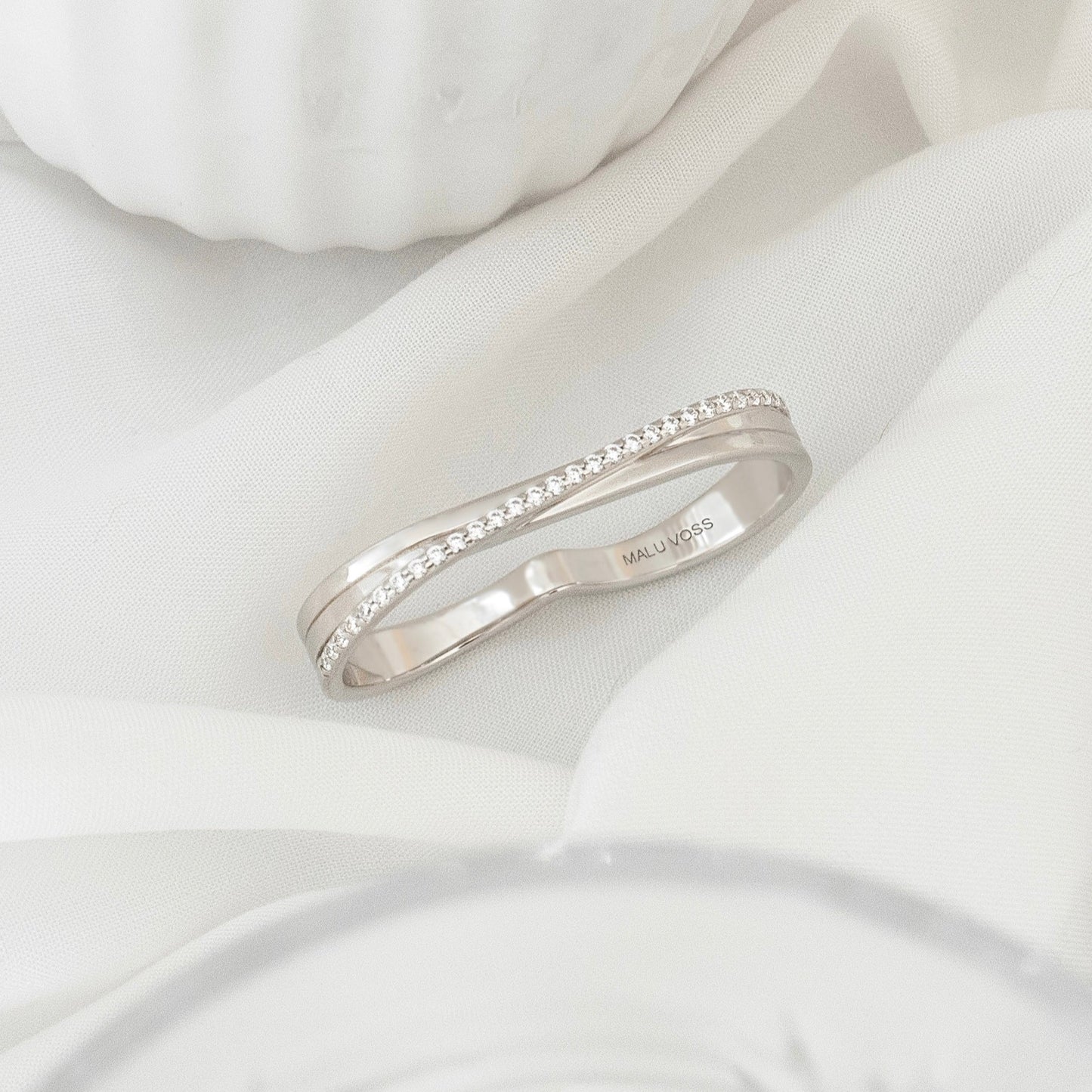 Layla double ring - silver