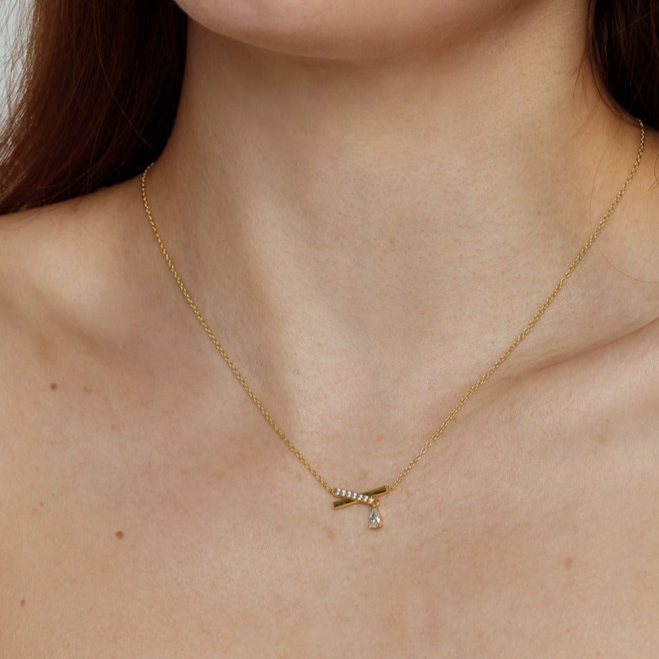 Suri necklace - gold plated