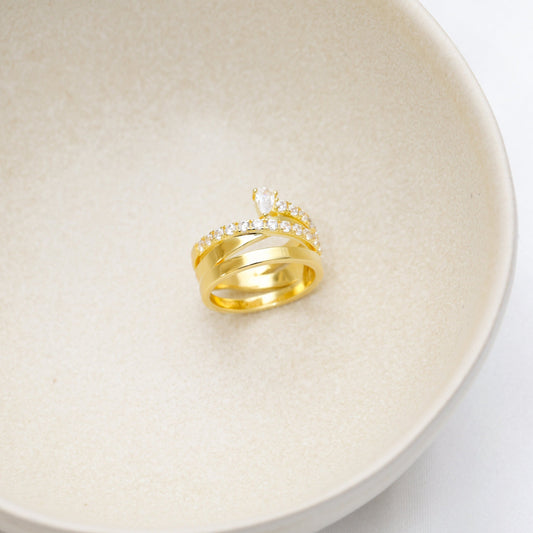 Anya ring - gold plated