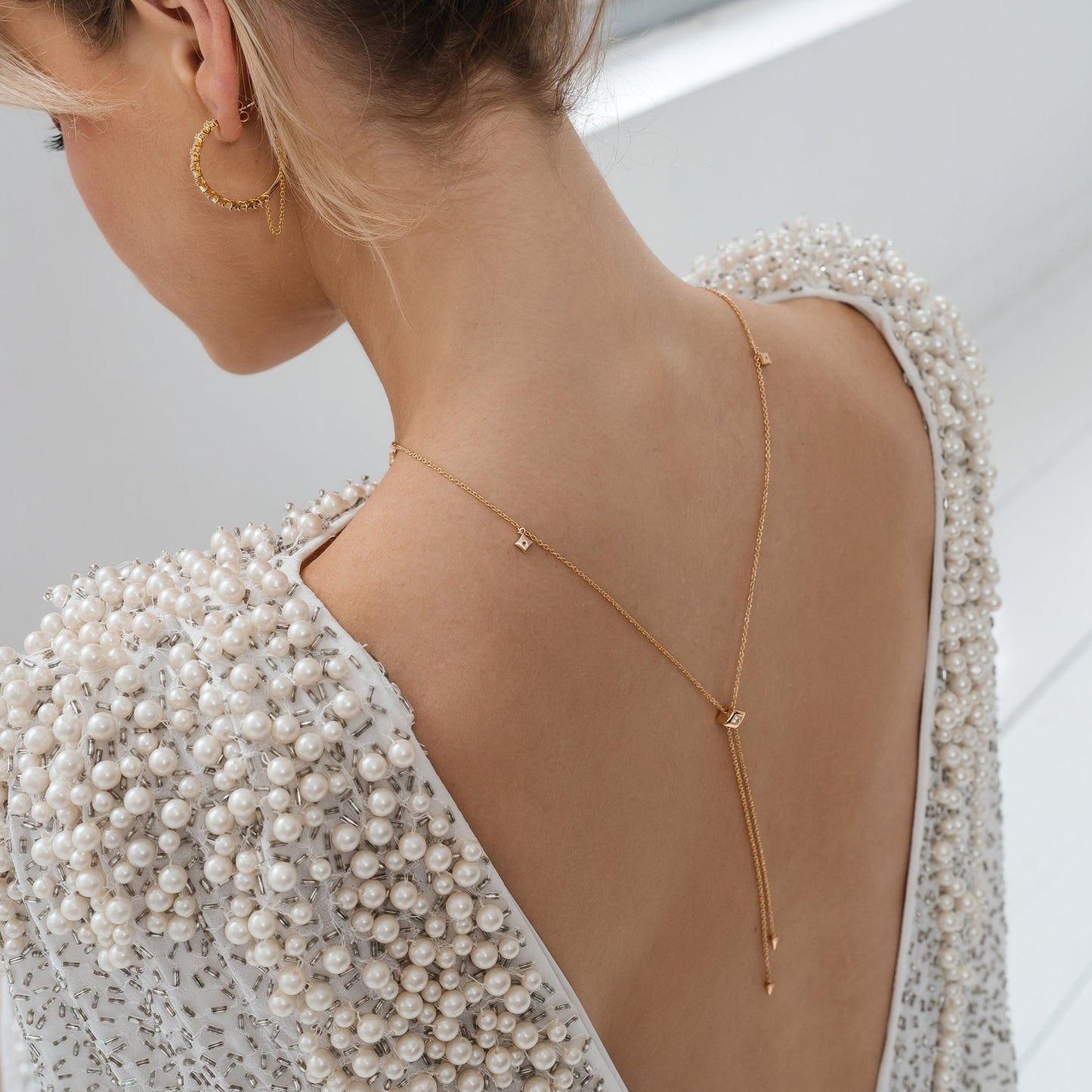 Sophie slider necklace - gold plated