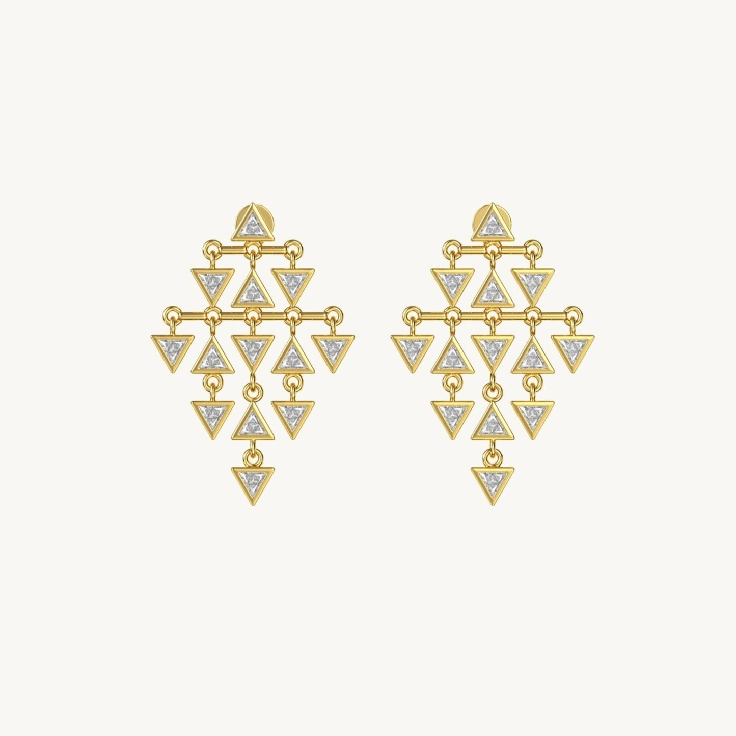 Giza earrings - gold plated