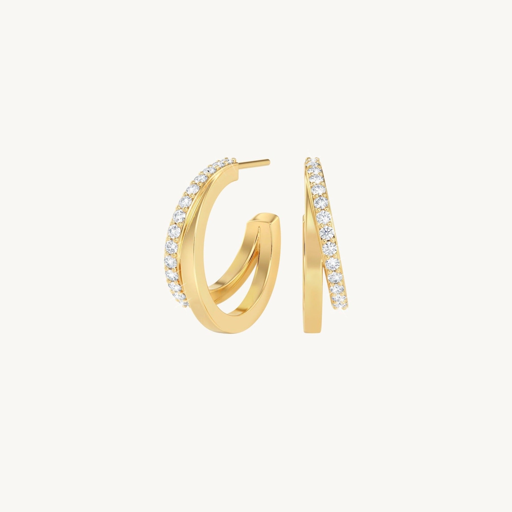 Aviva Gold Huggie Earrings