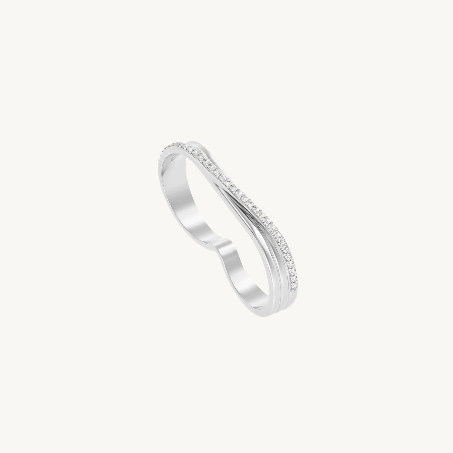 Layla double ring - silver
