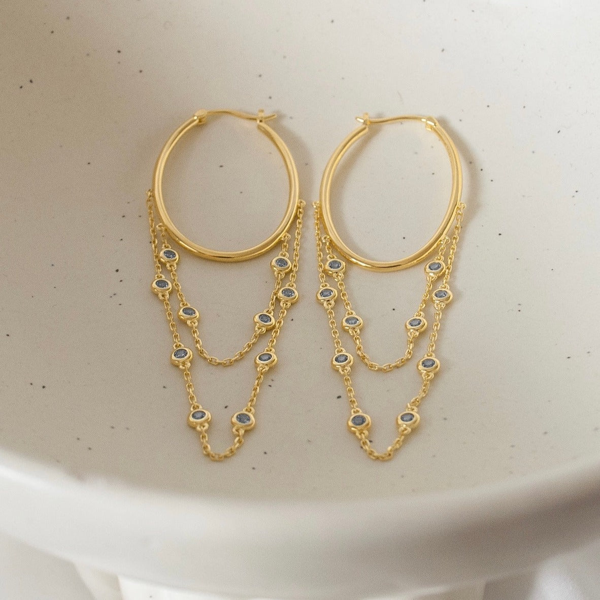Mima earrings - gold plated